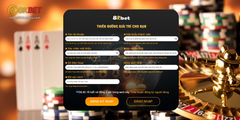 Quy tắc đăng ký hội viên 8kbet là gì?