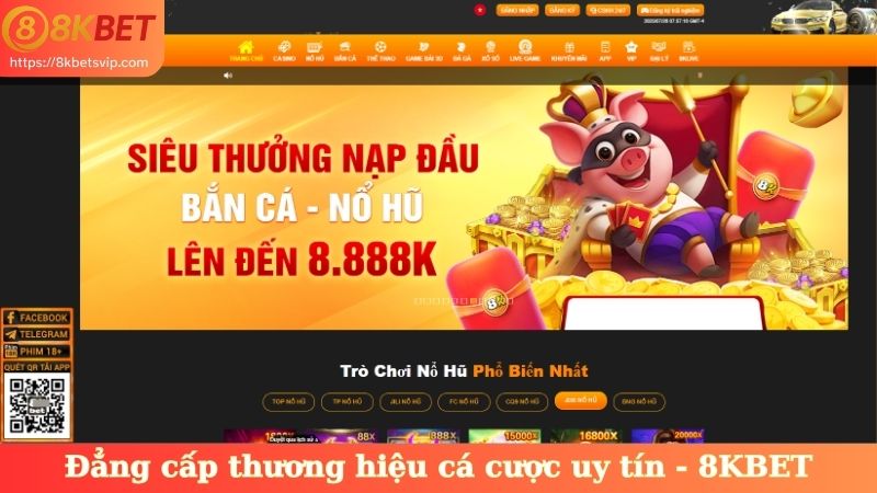 Đẳng cấp thương hiệu cá cược uy tín - 8KBET